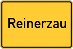 Place name sign Reinerzau