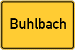 Place name sign Buhlbach