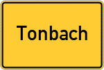 Place name sign Tonbach