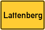 Place name sign Lattenberg