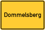 Place name sign Dommelsberg