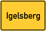 Place name sign Igelsberg