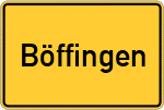 Place name sign Böffingen