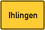 Place name sign Ihlingen