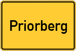 Place name sign Priorberg