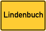 Place name sign Lindenbuch