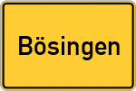 Place name sign Bösingen