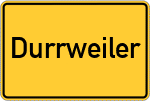 Place name sign Durrweiler