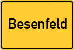 Place name sign Besenfeld