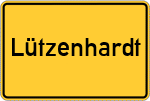 Place name sign Lützenhardt