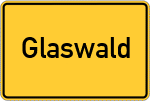 Place name sign Glaswald