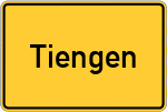 Place name sign Tiengen