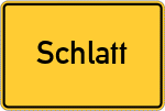 Place name sign Schlatt