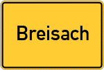 Place name sign Breisach