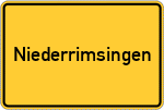 Place name sign Niederrimsingen