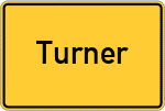 Place name sign Turner