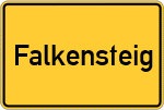 Place name sign Falkensteig