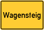 Place name sign Wagensteig