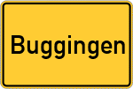 Place name sign Buggingen