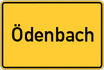 Place name sign Ödenbach