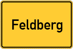 Place name sign Feldberg