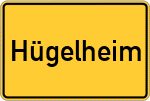Place name sign Hügelheim