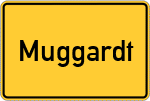 Place name sign Muggardt