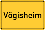 Place name sign Vögisheim