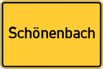 Place name sign Schönenbach