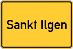 Place name sign Sankt Ilgen