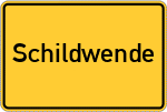 Place name sign Schildwende