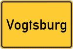 Place name sign Vogtsburg