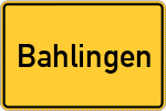 Place name sign Bahlingen, Kaiserstuhl