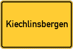Place name sign Kiechlinsbergen