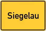 Place name sign Siegelau