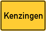 Place name sign Kenzingen