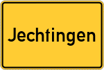 Place name sign Jechtingen