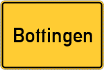 Place name sign Bottingen