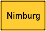 Place name sign Nimburg