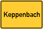 Place name sign Keppenbach