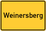 Place name sign Weinersberg
