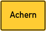 Place name sign Achern