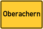 Place name sign Oberachern