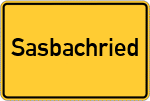 Place name sign Sasbachried