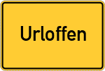 Place name sign Urloffen
