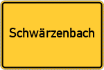 Place name sign Schwärzenbach