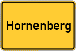 Place name sign Hornenberg