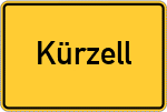 Place name sign Kürzell