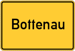 Place name sign Bottenau