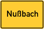 Place name sign Nußbach